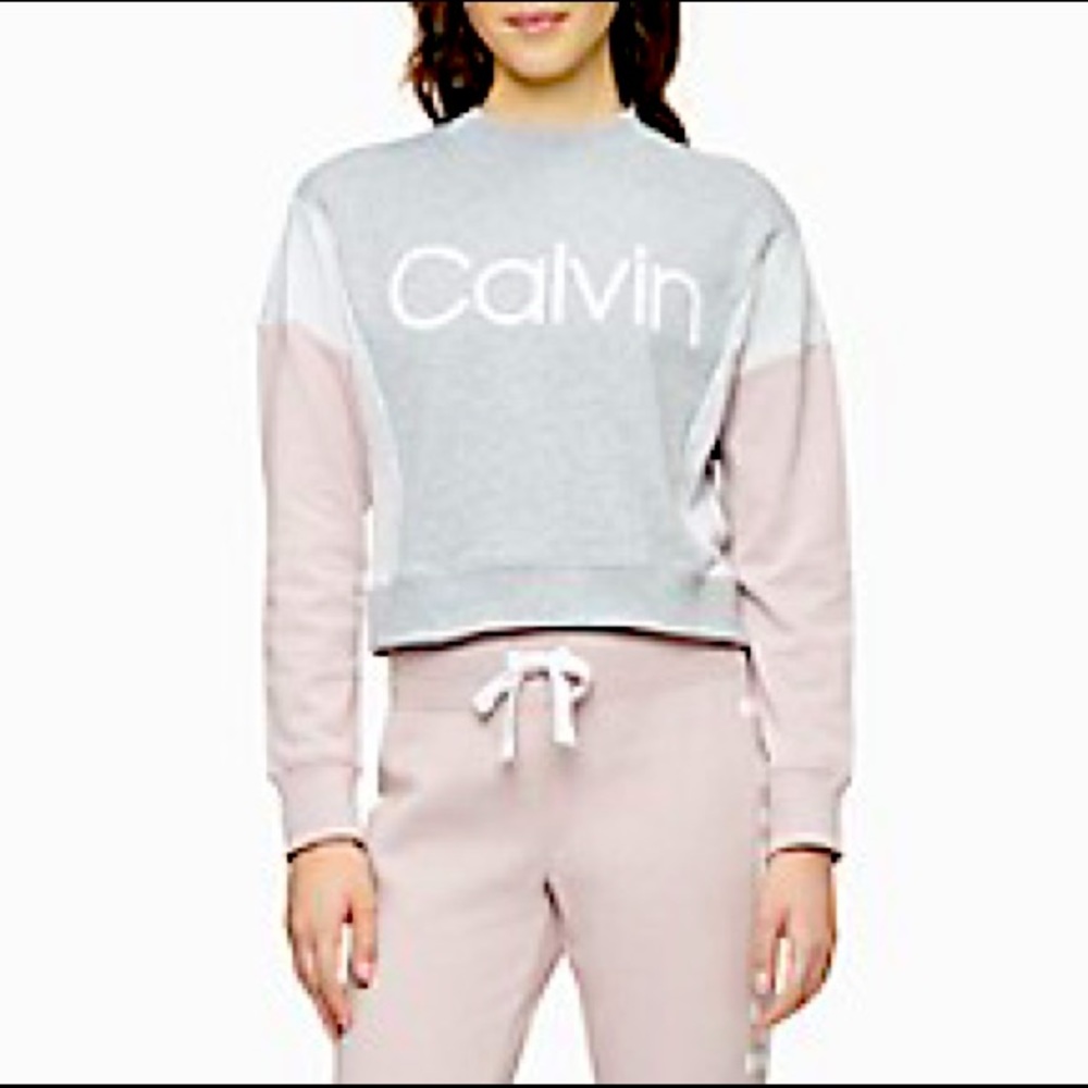 CALVIN KLEIN CROPPED SWEATSHIRT
